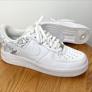Nike Air Force 1 custom cherub angel shoe Size 9